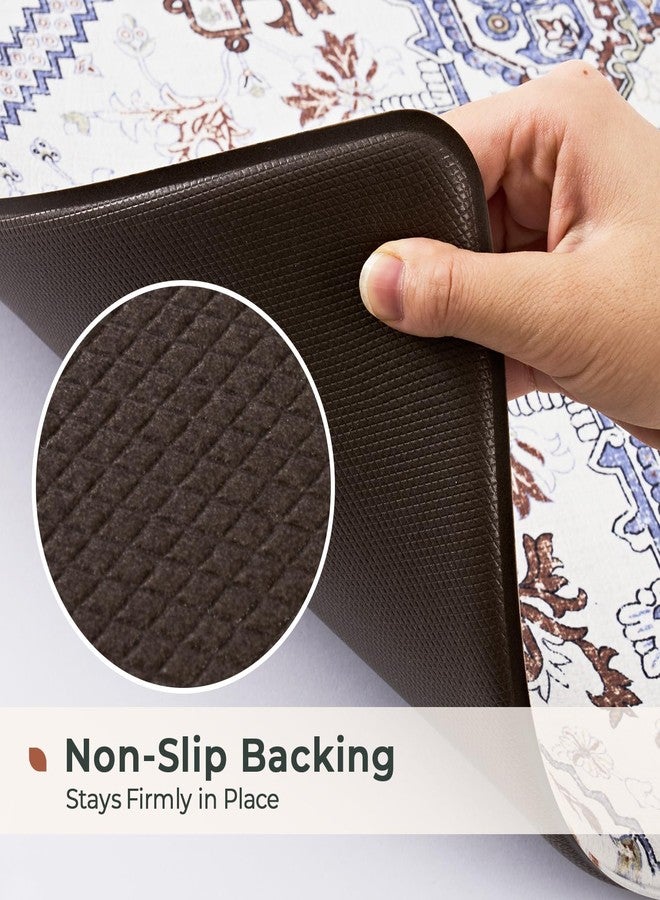 FRESHMINT Anti Fatigue Kitchen Mats Set 2 PCS, Waterproof & Non-Skid Boho Kitchen Rugs, Cushioned Kitchen Floor Mats for Standing Washable Comfort Kitchen Runners for Lanudry, Office, Sink - Image 4