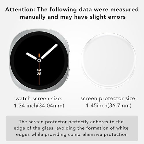 SPGUARD 4 Pack for Samsung Galaxy Watch 8 Screen Protector 40mm Tempered Glass Clear Film Anti Scratch Bubble Free Compatible with Galaxy Watch8 40mm(NOT for Others Models) - Image 2