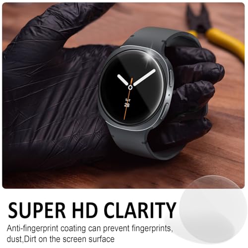 SPGUARD 4 Pack for Samsung Galaxy Watch 8 Screen Protector 40mm Tempered Glass Clear Film Anti Scratch Bubble Free Compatible with Galaxy Watch8 40mm(NOT for Others Models) - Image 3