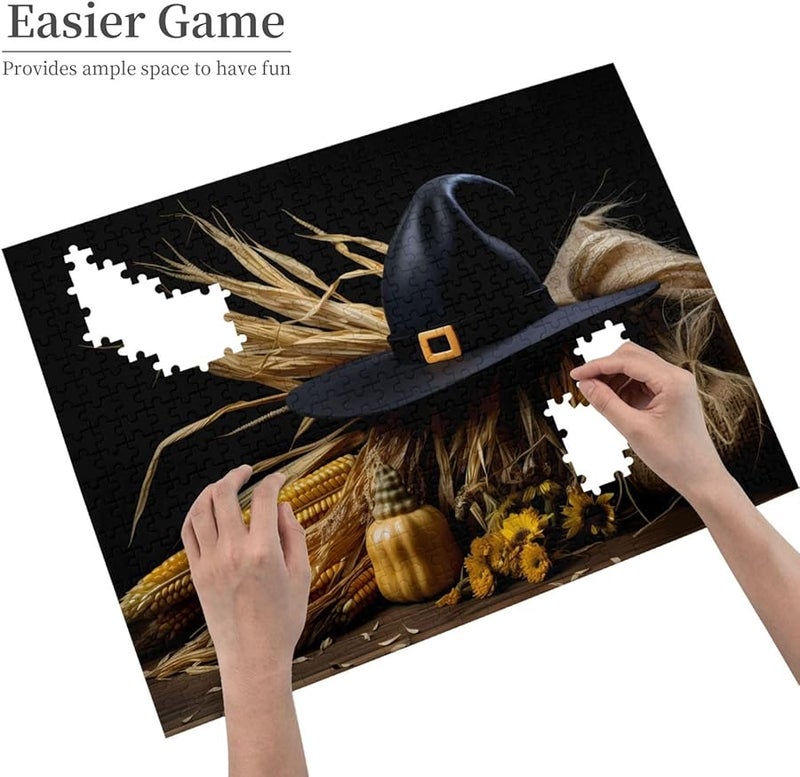 Phayah Witch Hat Corn Jigsaw Puzzle 500 Pieces For Adults Home Decor Birthday Party 20 4 X 15 Inches - Image 4