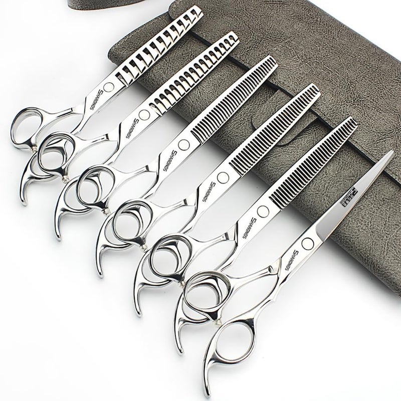 مقص شعر الحلاق أكسيمور مجموعة مقصات قص الشعر الاحترافية 6 بوصة مصنوعة من الفولاذ المقاوم للصدأ الياباني