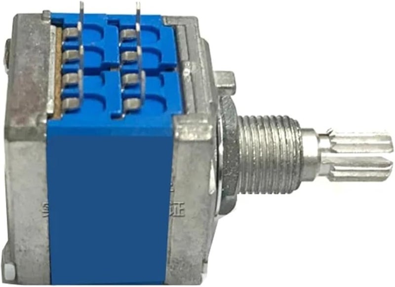 A20K Stereo Volume Potentiometer 8 Pins Switch 20mm Plum Shaft AD 66A - Image 4