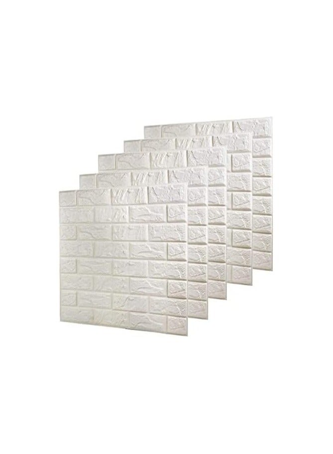 بلومنغ تايم ورق حائط ثلاثي الأبعاد مقاوم للماء ذاتي اللصق من رغوة البولي إيثيلين لغرف المعيشة وحائط التلفزيون وديكور المنزل - Image 3