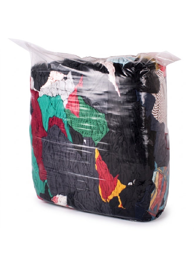 Mixed Cotton Cleaning Rags 8kg – Premium Recycled Cotton Waste Cloth for Cleaning, Polishing, Painting & Industrial Workshop Use