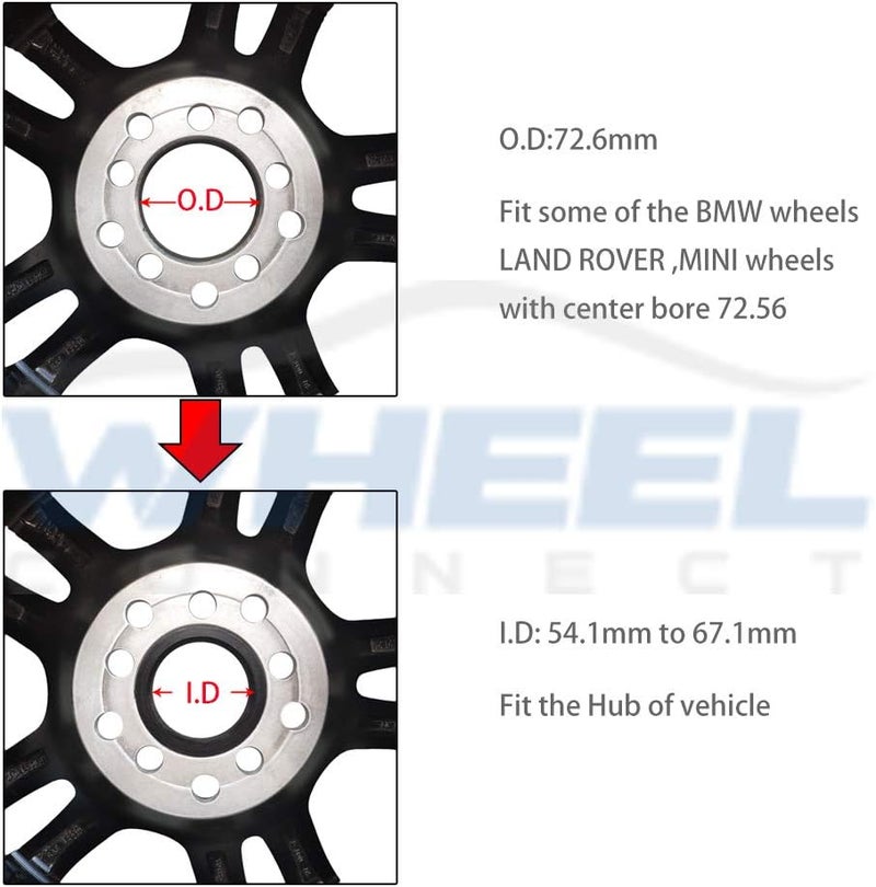 WHEEL CONNECT مجموعة حلقات مركزية من الألمنيوم WHEEL CONNECT - Image 2