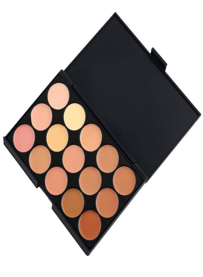 VNZ 15 Shades Highlighter Concealer and Contour Palette Contour Powder as Used Bronzer- (Multi) - Image 2