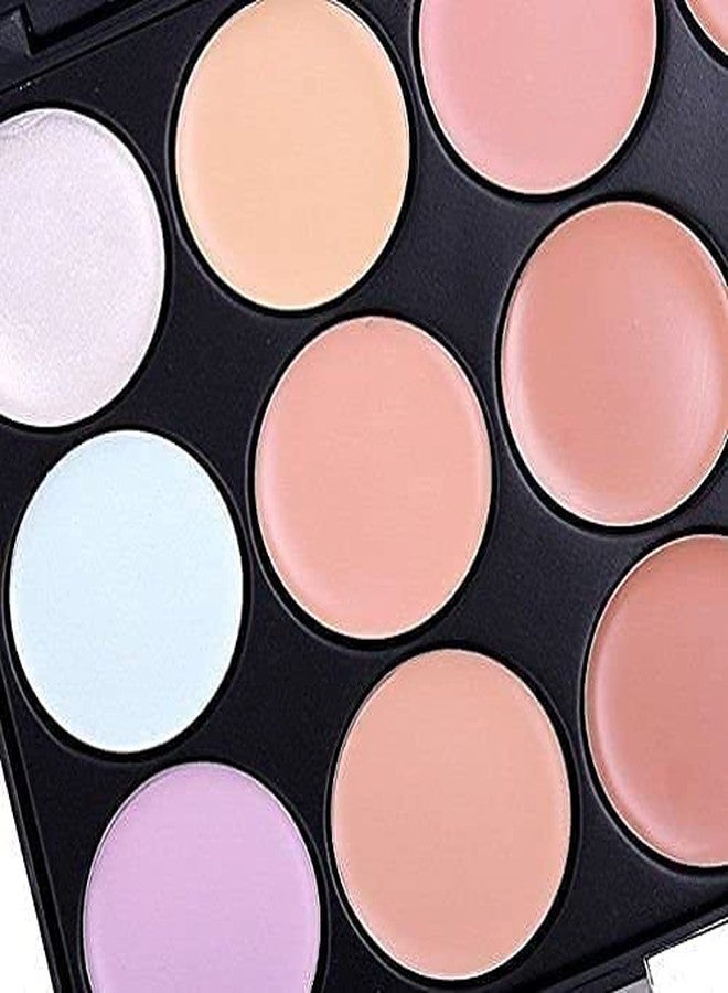 VNZ 15 Shades Highlighter Concealer and Contour Palette Contour Powder as Used Bronzer- (Multi) - Image 4