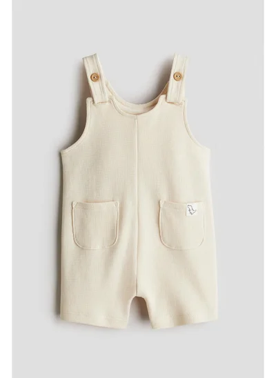 H&M Waffled dungaree shorts
