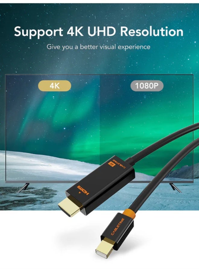 كابل تايم كابل تمديد HDMI ذكر إلى أنثى بدقة 4K فائقة الوضوح وسرعة عالية لأجهزة بث التلفزيون، وأجهزة الألعاب، وأجهزة الكمبيوتر المحمولة، وشاشات التلفزيون الكبيرة | 3M - Image 3