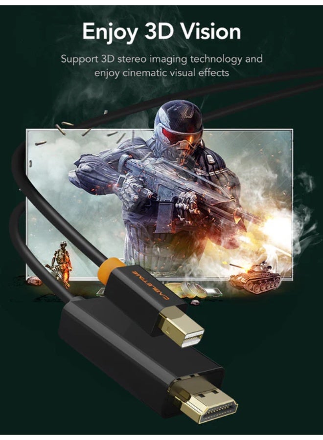 كابل تايم كابل تمديد HDMI ذكر إلى أنثى بدقة 4K فائقة الوضوح وسرعة عالية لأجهزة بث التلفزيون، وأجهزة الألعاب، وأجهزة الكمبيوتر المحمولة، وشاشات التلفزيون الكبيرة | 3M - Image 4