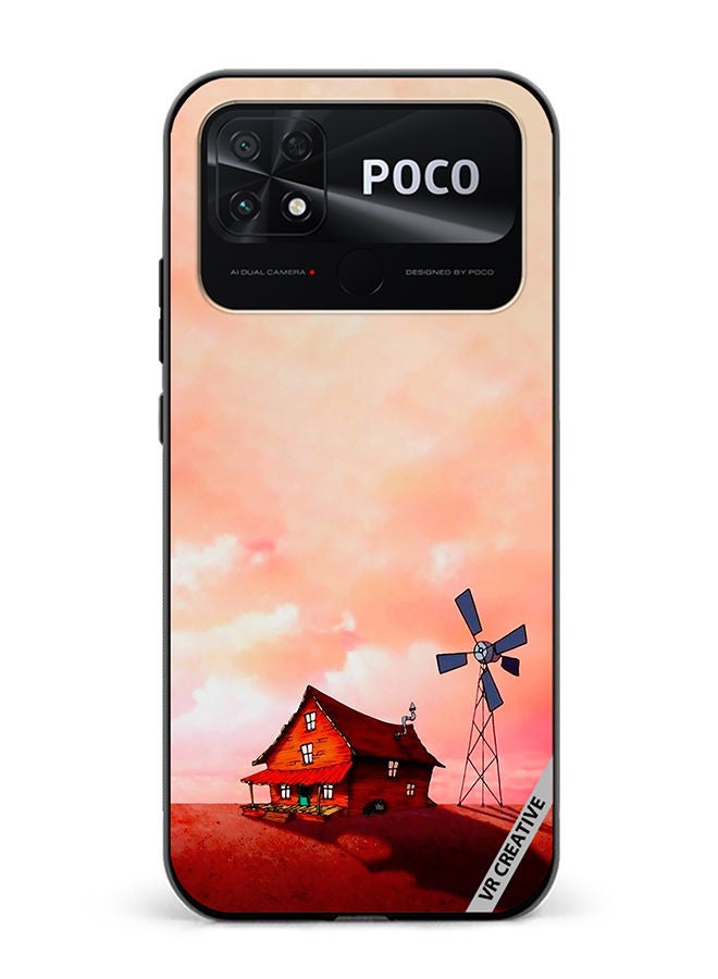 VR CREATIVE Protective Case Cover For Xiaomi Poco C40 House Design Multicolour - Image 1