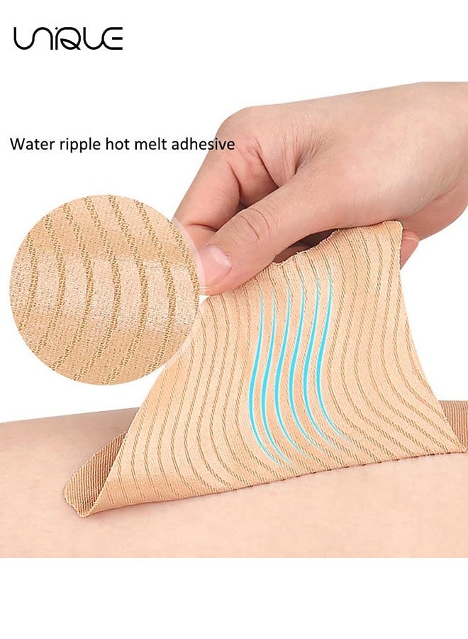 يونيك 10 قطع الفخذ الداخلي المضاد للغضب ملصق - وسادة منع الفخذين المضادة للاحتكاك - أشرطة الفخذ غير مرئية Chafe - الصرف ذاتية اللصق الفخذ الاحتكاك فرك وقاية بقع الشريط - حماية البشرة بقع الجلد - لأرجل الجسم - البشرة - Image 3