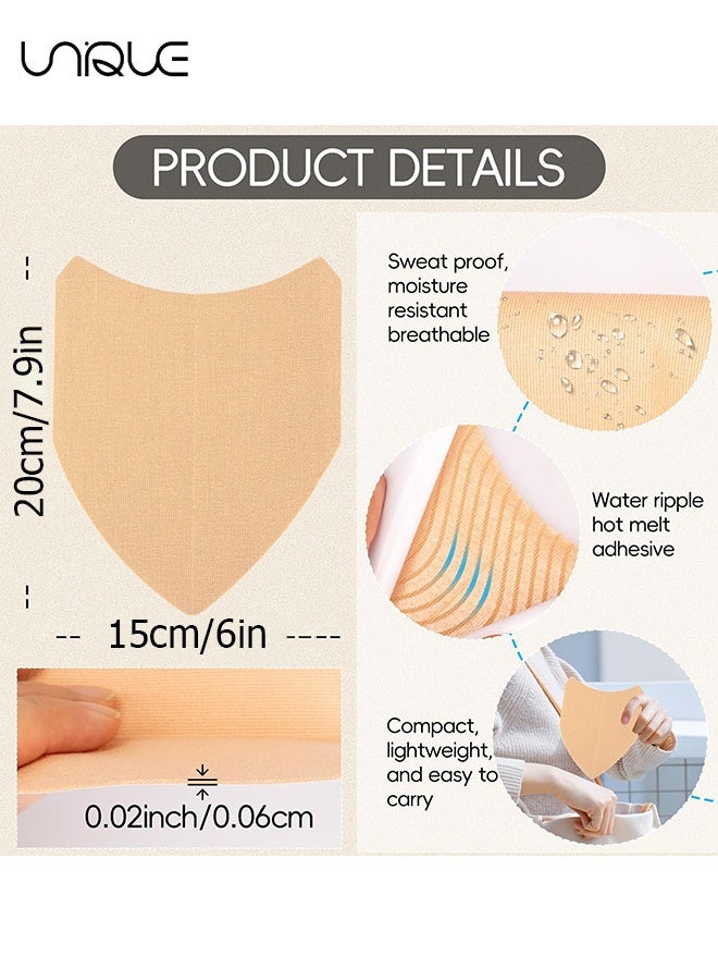 يونيك 10 قطع الفخذ الداخلي المضاد للغضب ملصق - وسادة منع الفخذين المضادة للاحتكاك - أشرطة الفخذ غير مرئية Chafe - الصرف ذاتية اللصق الفخذ الاحتكاك فرك وقاية بقع الشريط - حماية البشرة بقع الجلد - لأرجل الجسم - البشرة - Image 2