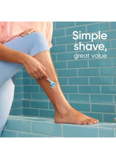 Venus Gillette Simply Venus Disposable Double Blades Razor for Women 12 Razors  - Image 2