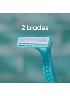 Venus Gillette Simply Venus Disposable Double Blades Razor for Women 12 Razors  - Image 3