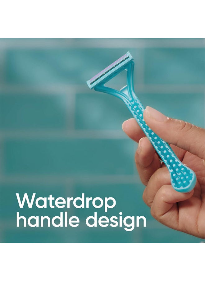 Venus Gillette Simply Venus Disposable Double Blades Razor for Women 12 Razors  - Image 5