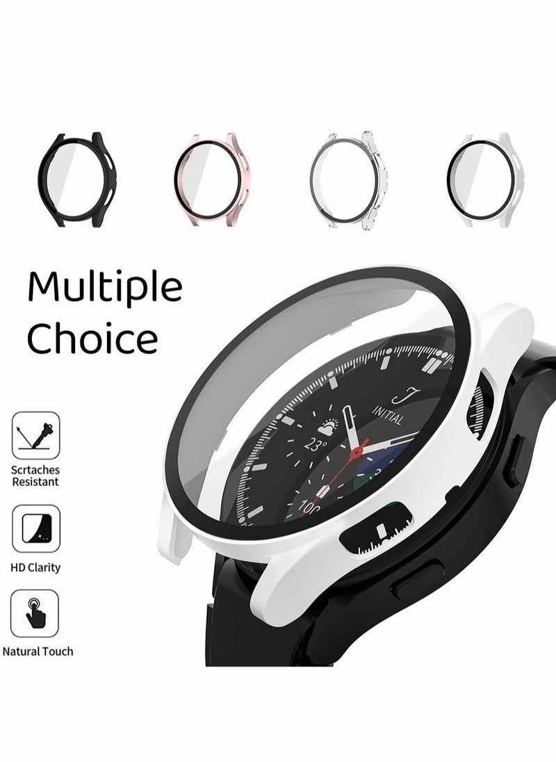 Motim - Samsung Watch 4/5 Screen Protector Case 40mm, Hard PC Bumper Cover with Tempered Glass Shockproof Cover Protective Screen Protector for Galaxy Watch 4/5 - Image 1