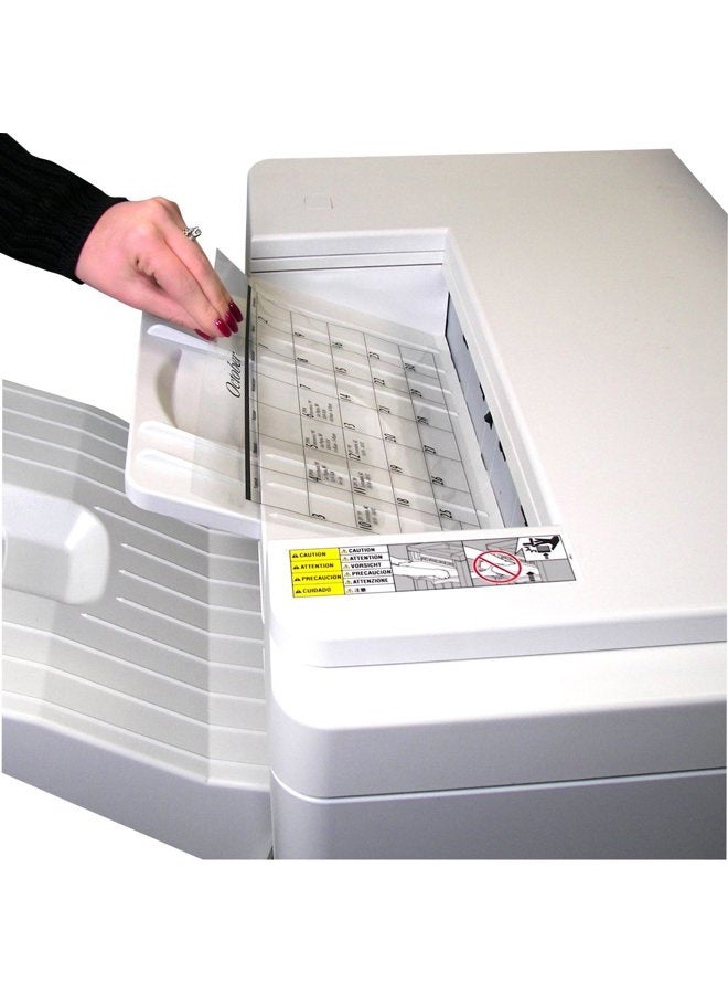 C-Line Transparency Film for Plain Paper/Laser Printers, Clear, 8.5 x 12.5 cm, 50 Sheets per Box (60837) - Image 2