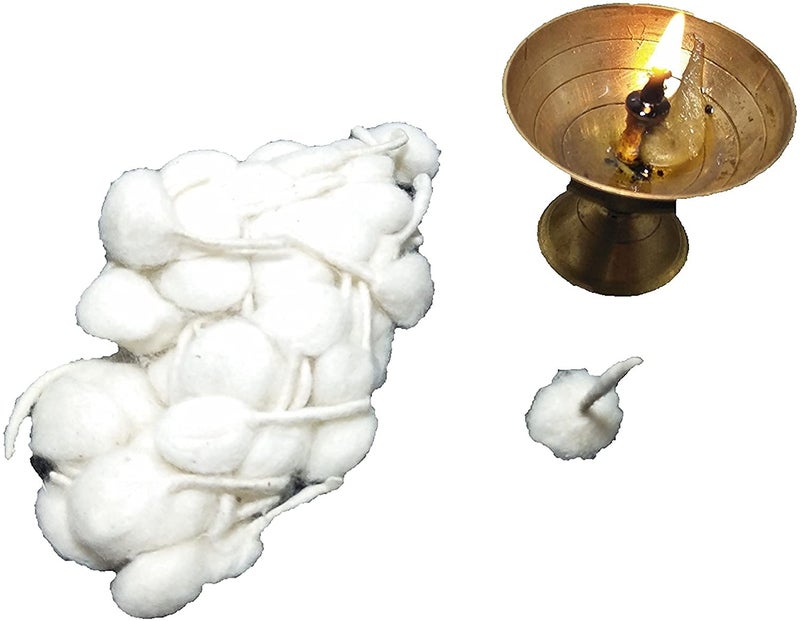 ATOOTFUSION ATOOTFUSION Premium Pooja Cotton Wicks 501 Pieces Ideal for Diya Jyot BattiJot Batti Clean and Smokeless Perfect for Puja and Meditation - Image 4