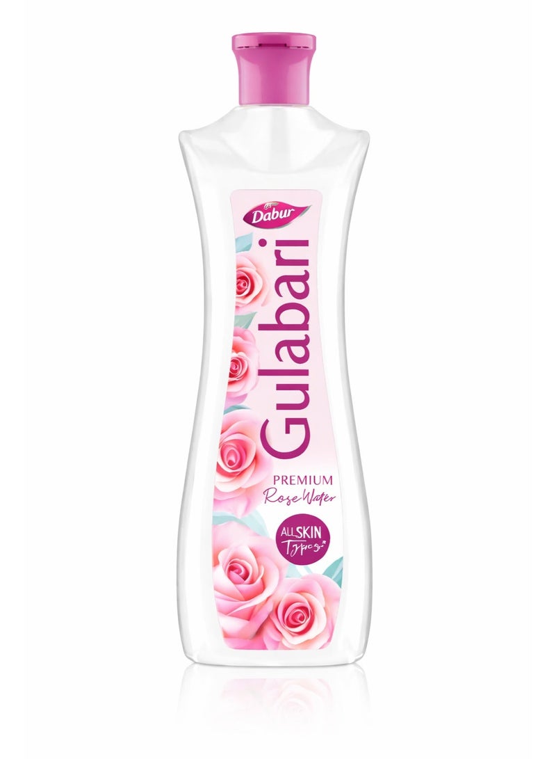 Dabur Gulabari Premium Rose Water 250ml Natural Skin Toner & Cleanser with Damask Rose Extract Alcohol Free Suitable for All Skin Types - Image 1