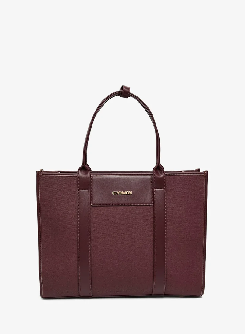 ستيف مادن Textured Zippered Tote Bag