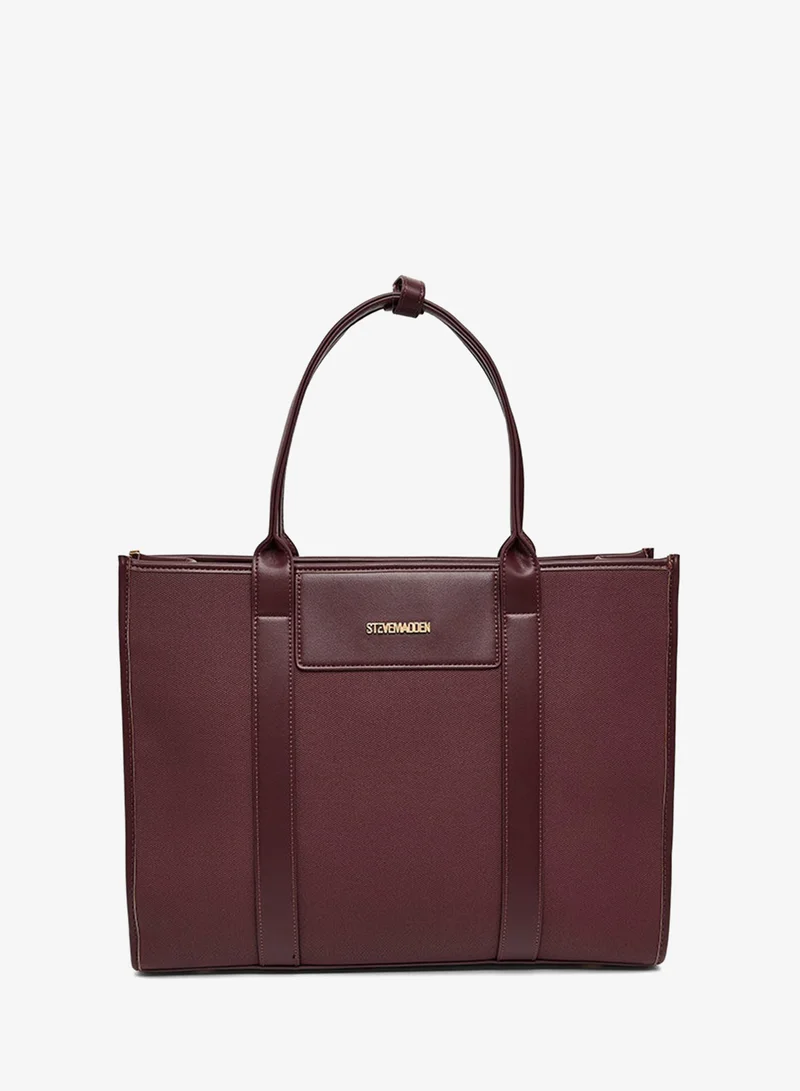 Steve Madden  Textured Zippered Tote Bag for Women | Best Price UAE
