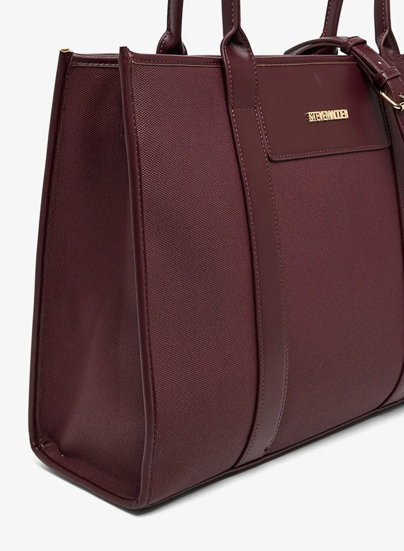Steve Madden  Textured Zippered Tote Bag for Women | Best Price UAE