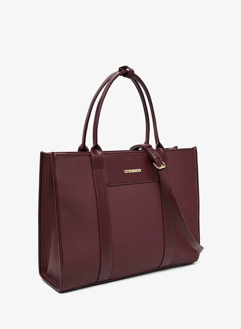 ستيف مادن Textured Zippered Tote Bag