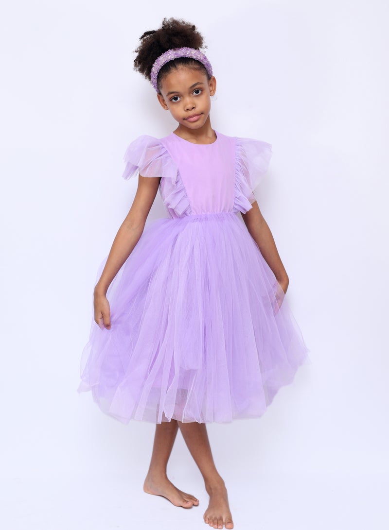 D'Daniela Lavender Tulle Dress - Image 1
