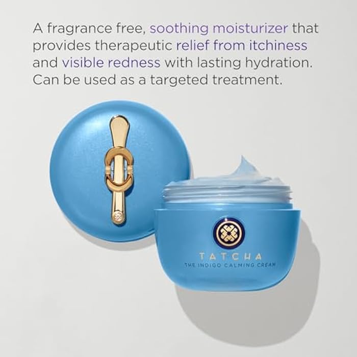 TATCHA Indigo Calming Cream | Face Moisturizing Cream for Eczema & Redness | 50ml / 1.7 oz - Image 3