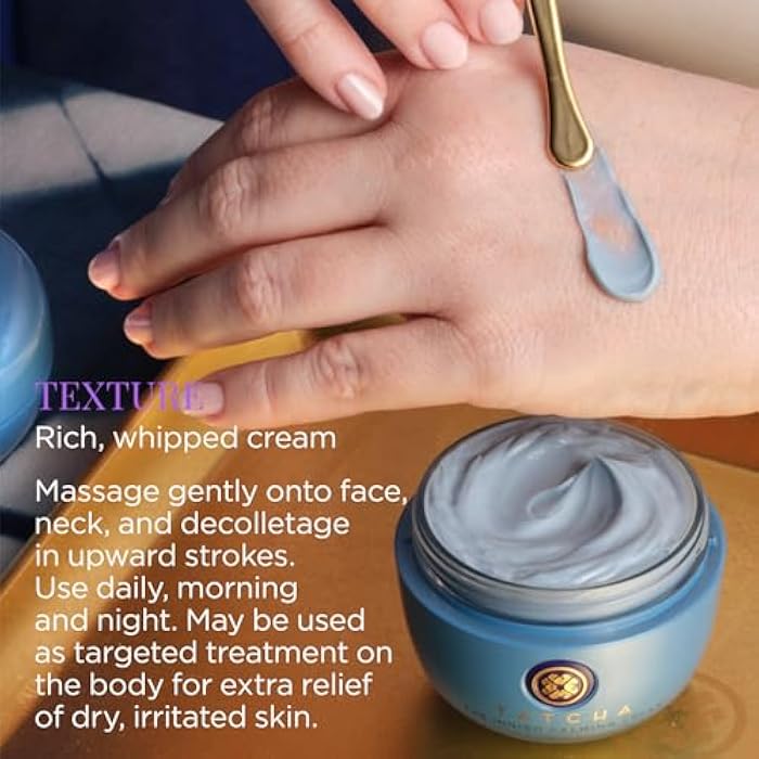 TATCHA Indigo Calming Cream | Face Moisturizing Cream for Eczema & Redness | 50ml / 1.7 oz - Image 4