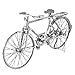 Fascinations Metal Earth Premium Series Classic Bicycle 3D Metal Model Kit - Image 3