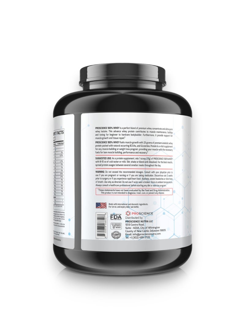Proscience Nutra 100% Whey Protein, Anabolic Whey Protein Isolate, Cookies & Cream Flavour, 5 Lb  - Image 2