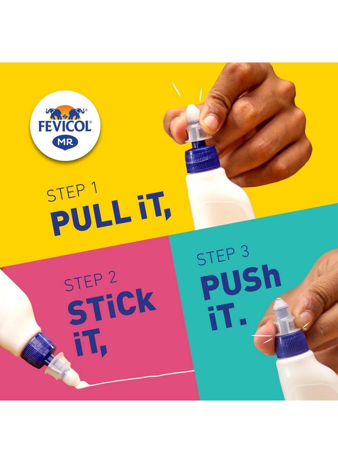 Pidilite Fevicol MR Easy Flow Squeeze Bottle - 105g, Ultimate Adhesive for Student’s Project Work & Serious Crafters  - Image 4