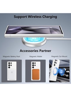 Houmt Samsung Galaxy S25 Ultra Magsafe Case Support Wireless Charging Slim Thin Magnetic Cover Anti Scratch Shockproof Hard Transparent Phone Case Compatible with Samsung Gakaxy S25 Ultra 6.8 Inch  - Image 4