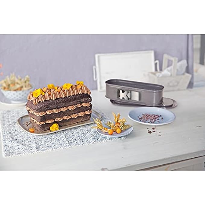 Kaiser La Forme Plus Springform Cake Tin 30 x 11 cm Made in Germany NonStick Coating KAIRAMIC Cut Resistant LeakProof Alloy Steel Transparent King Cake Mould - Image 3