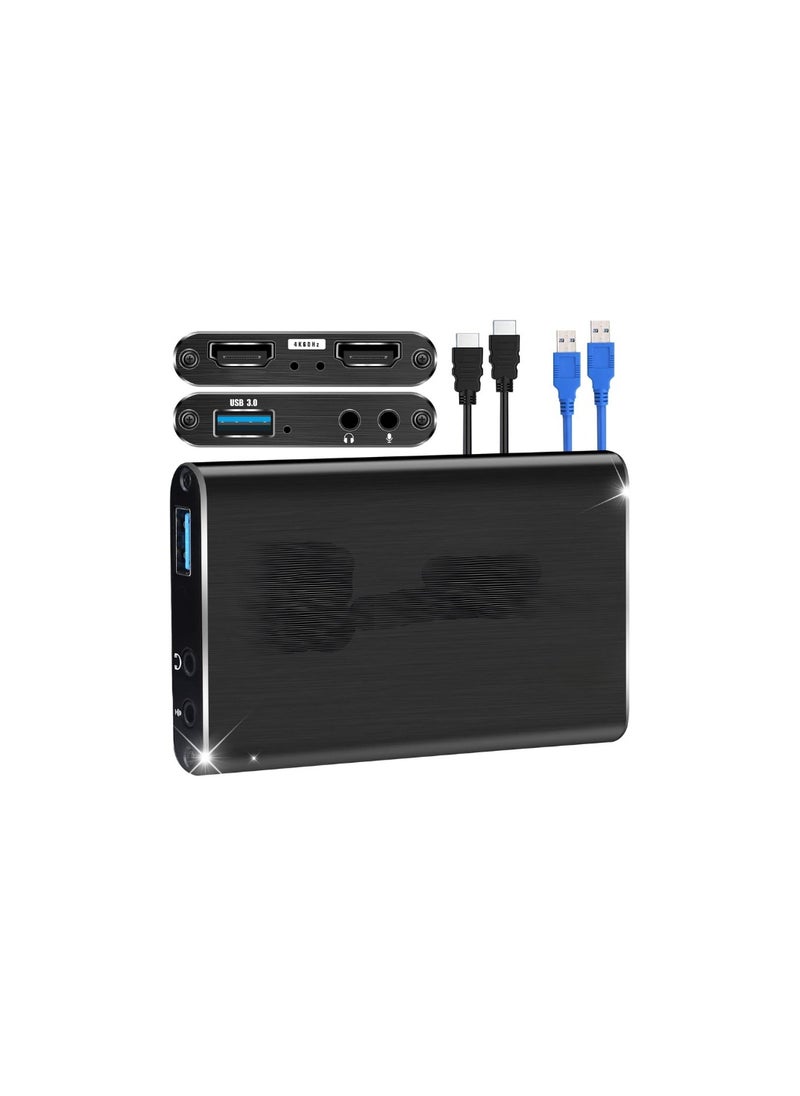 Generic 4K 1080P 60FPS HDMI to USB 3.0 Video Game Capture Card for Streaming, Compatible with Multiple Consoles and PC 