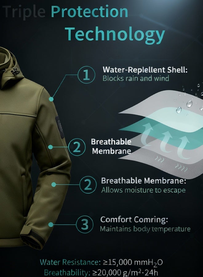 معطف تكتيكي في الهواء الطلق - Image 3