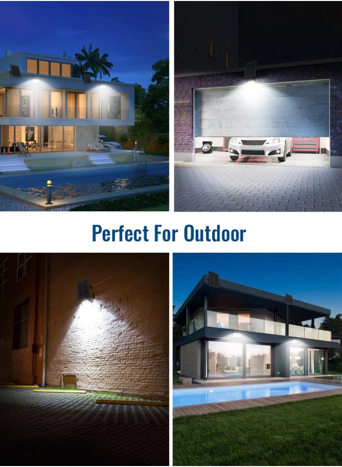 مودي مصباح كشاف يعمل بالطاقة الشمسية 230 × 290 مم ضوء أبيض جهاز تحكم عن بعد IP65 مقاوم للماء من الألومنيوم في الهواء الطلق حديقة ساحة ممر إضاءة أمان وقت عمل طويل توفير الطاقة - Image 5