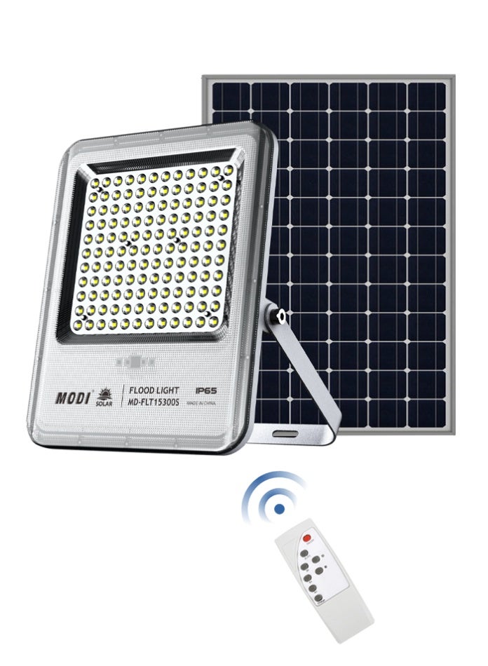 مودي مصباح كشاف يعمل بالطاقة الشمسية 230 × 290 مم ضوء أبيض جهاز تحكم عن بعد IP65 مقاوم للماء من الألومنيوم في الهواء الطلق حديقة ساحة ممر إضاءة أمان وقت عمل طويل توفير الطاقة - Image 2