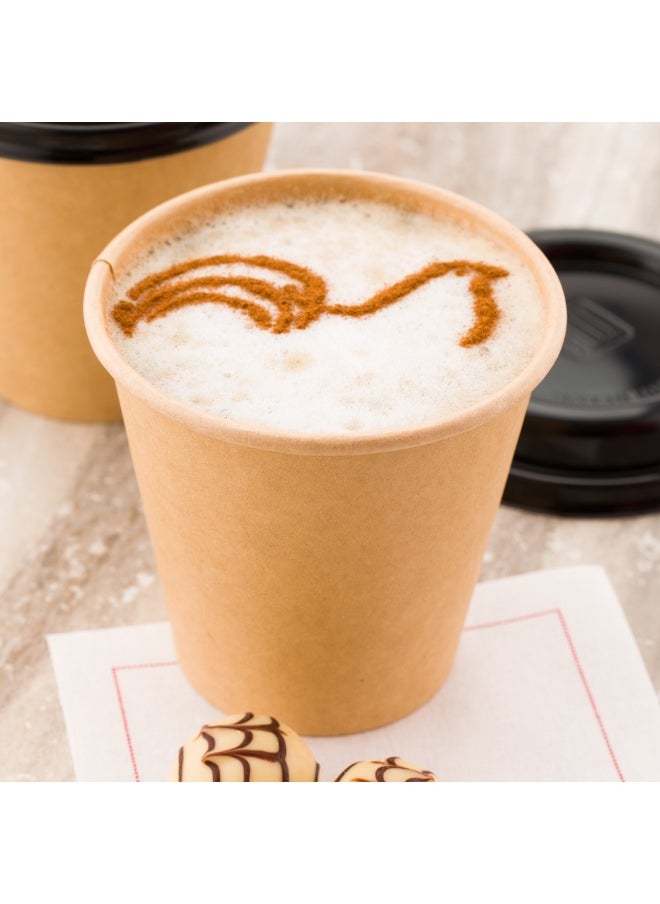 Restaurantware RW Base 8 Ounce Eco-Friendly Drink Cups, 1000 Unbleached Paper Coffee Cups - Single Wall, No Artificial Dyes, Brown Paper Recyclable Coffee Cups, LeakResistant, Rolled Rim  - Image 3