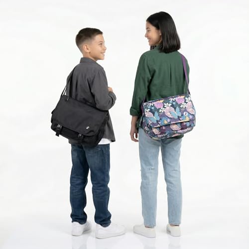 J World New York J World Terry Cute Messenger Bag for Girls & Women. Kids Small School Shoulder Bag, Blue Raspberry - Image 2