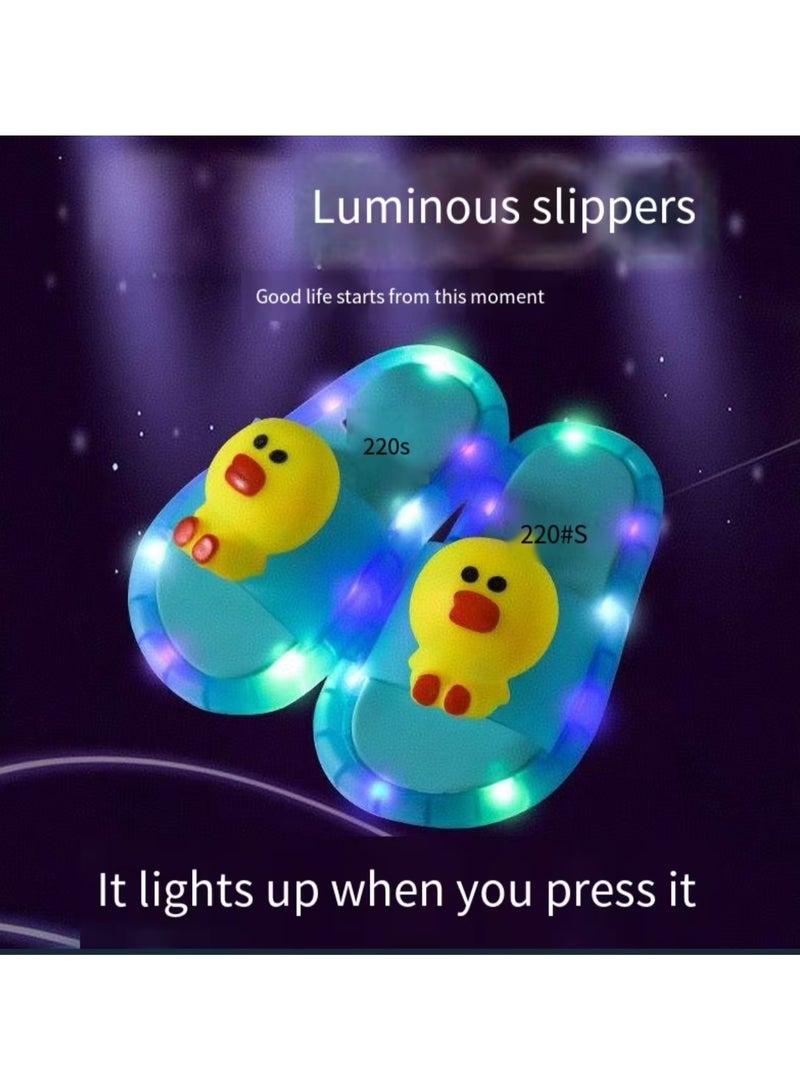Children's slippers with soft sole, anti slip and luminous sandals, boys' and girls' garden shoes  - Image 1
