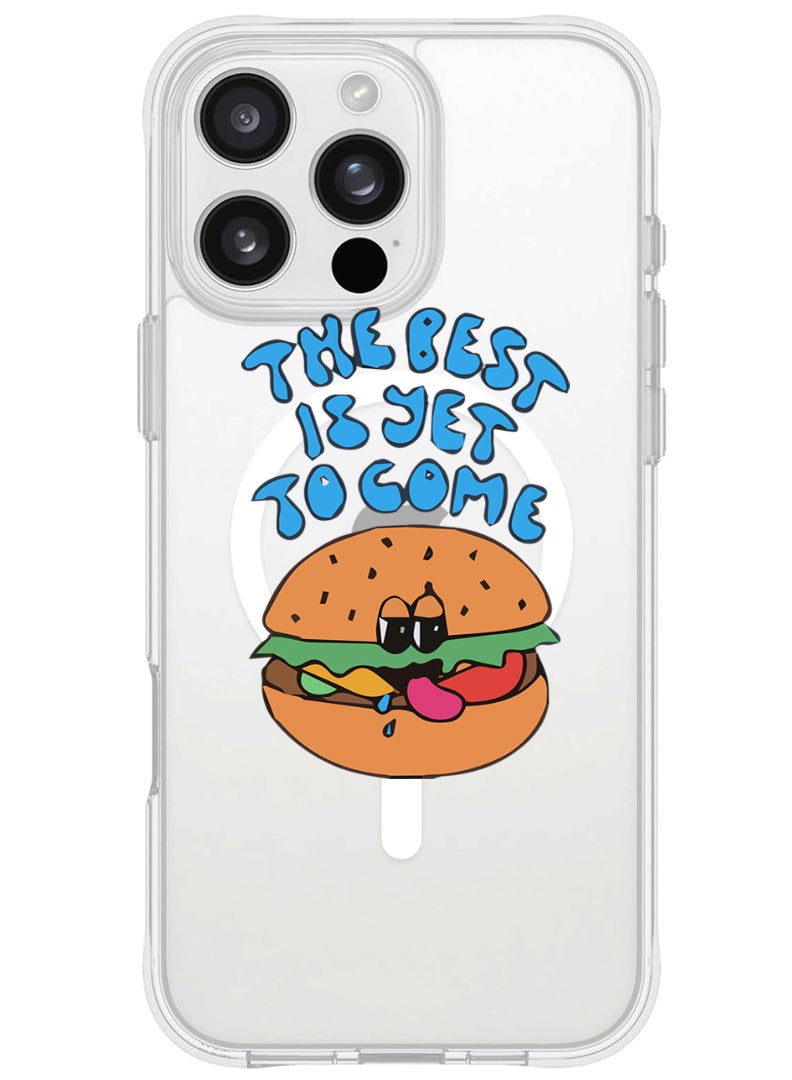 Theodor iPhone 16 Pro Max Magsafe Magnetic Case for iPhone Compatible with Wireless Charging, Shockproof Phone Bumper Cover - Best is yet to come - Image 1