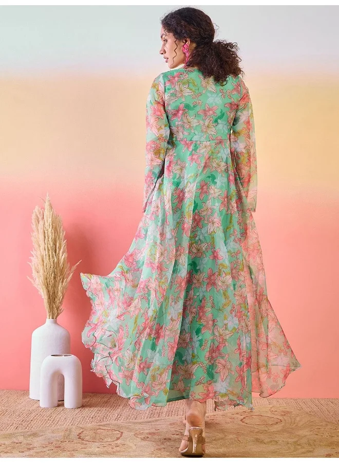 AKS  Floral Printed Maxi Dress for Women | Best Price UAE