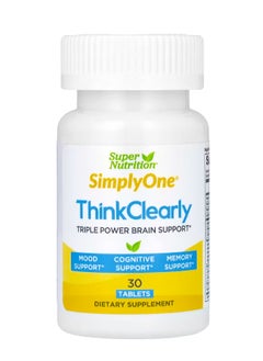 Super Nutrition SimplyOne, Think Clearly, 30 Tablets 