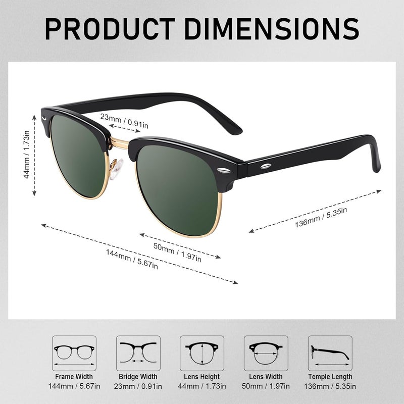 GQUEEN Polarized Sunglasses Men Womens,Flexible TR90 Frame,for Driving Fishing Cycling Hiking Golf Sports UV400 Protection - Image 5