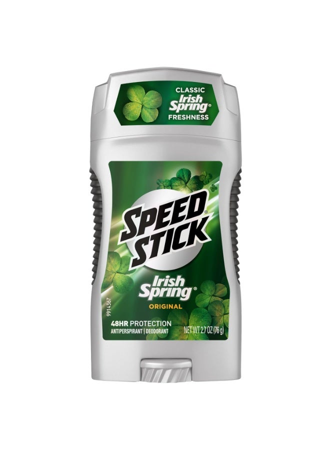 Irish Spring Speed Stick Antiperspirant and Deodorant, Irish Spring Original - 2.7 ounce (6 Pack) - Image 2