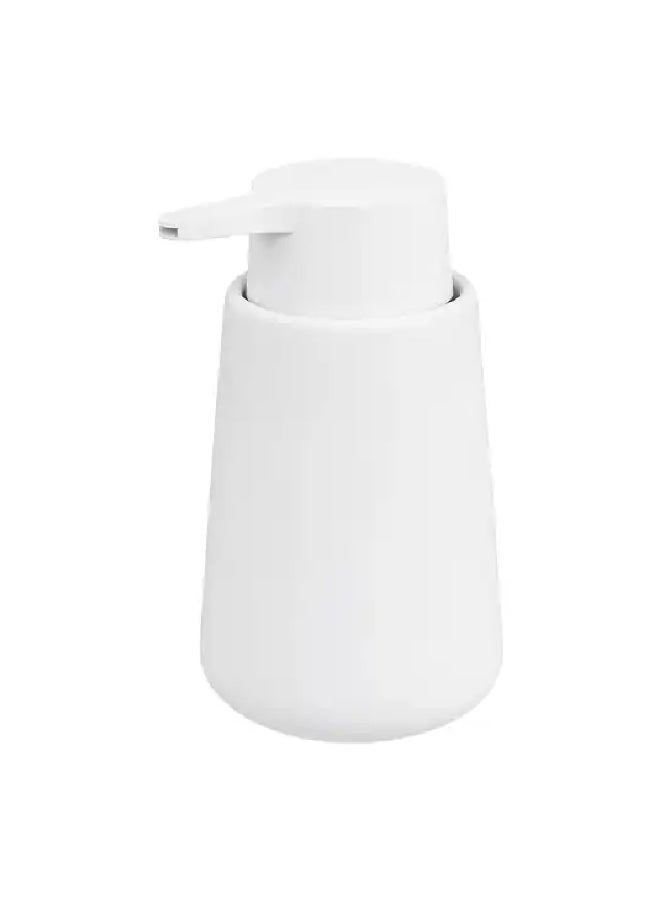 Five Simply Smart High Quality Ceramics Matte Finish Bathroom Soap Dispenser White 250 ml 174879I - Image 2