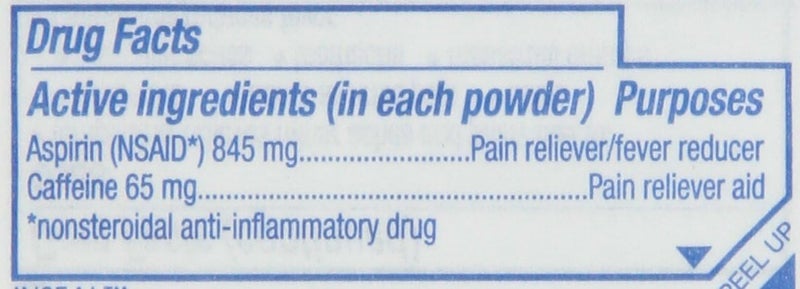 BC Aspirin Fast Pain Relief Powder | Relieves Headache & Body Aches | Pack of 24 | 6 Powders - Image 3